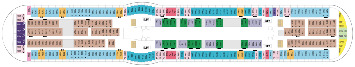 Royal Caribbean International, Adventure of the seas, Deck 7.png